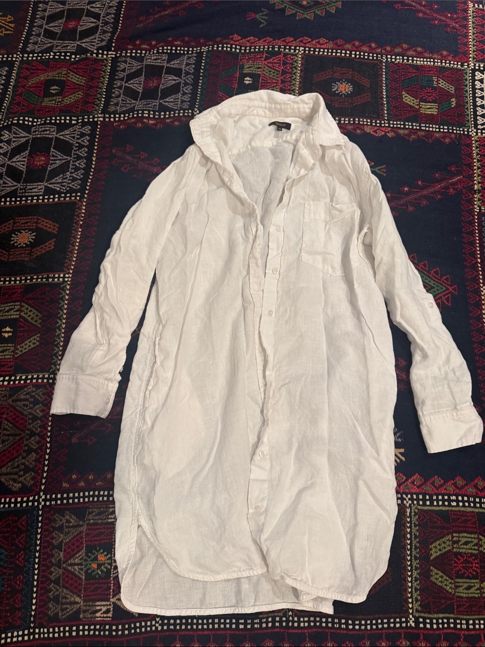 Quince White linen cover up